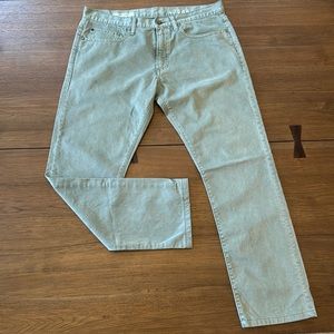GAP 1969 Slim fit 5 Pocket Chinos 34/32 Green Fade